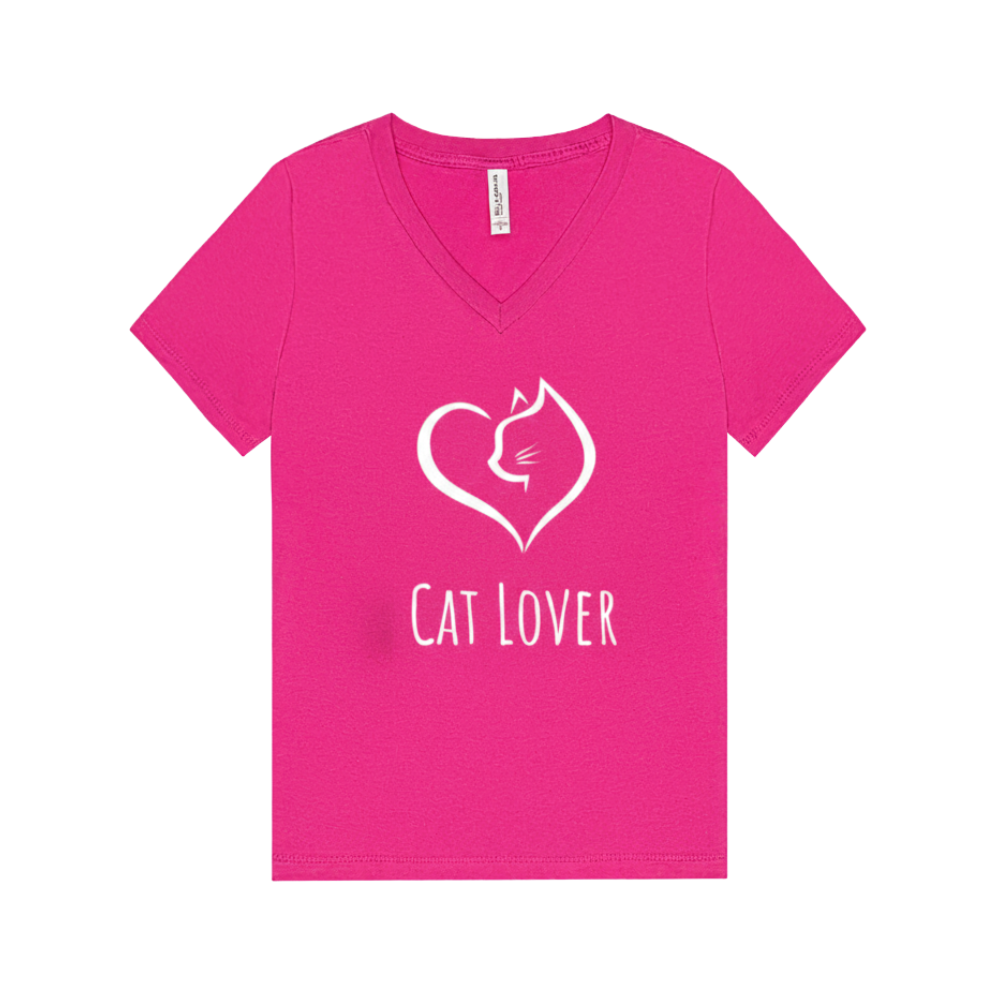 Cat Lover Women’s V-Neck T-Shirt