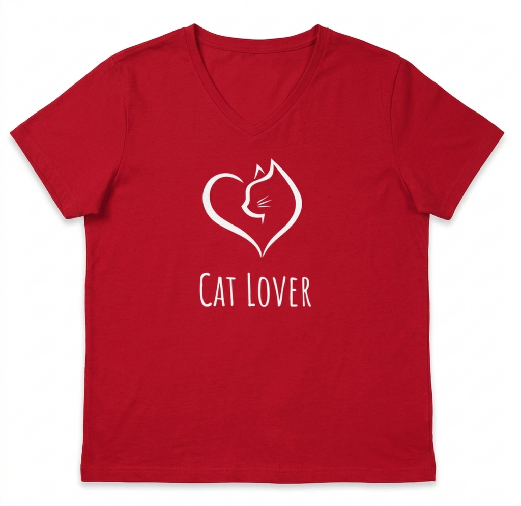 Cat Lover Women’s V-Neck T-Shirt