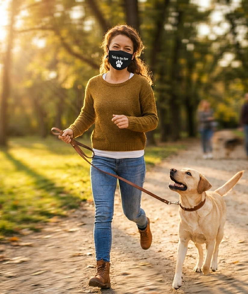 Talk to the Paw Adjustable Cotton Face Mask