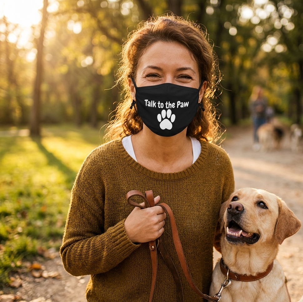 Talk to the Paw Adjustable Cotton Face Mask