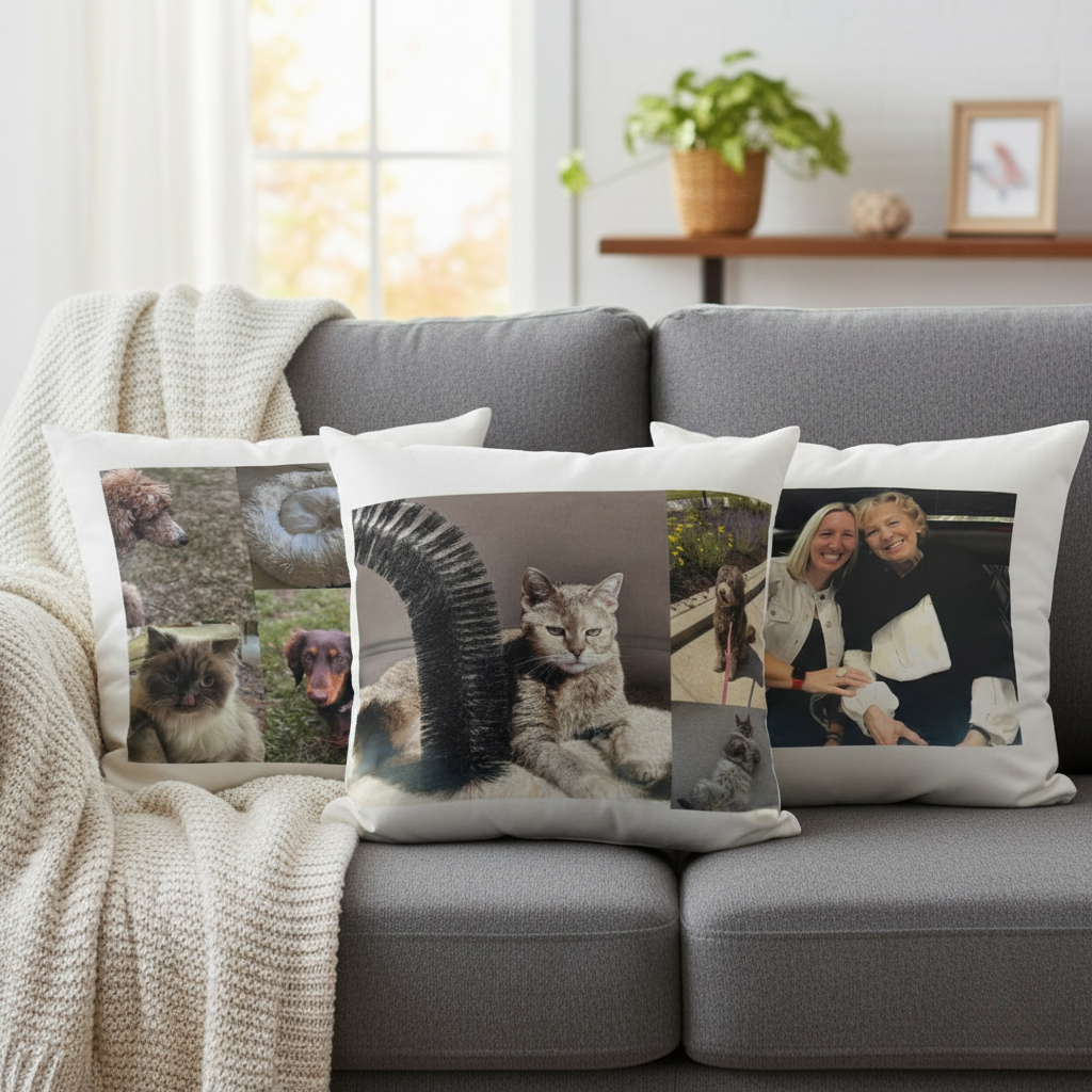 Personalized Throw Pillow with Your Favorite Photo