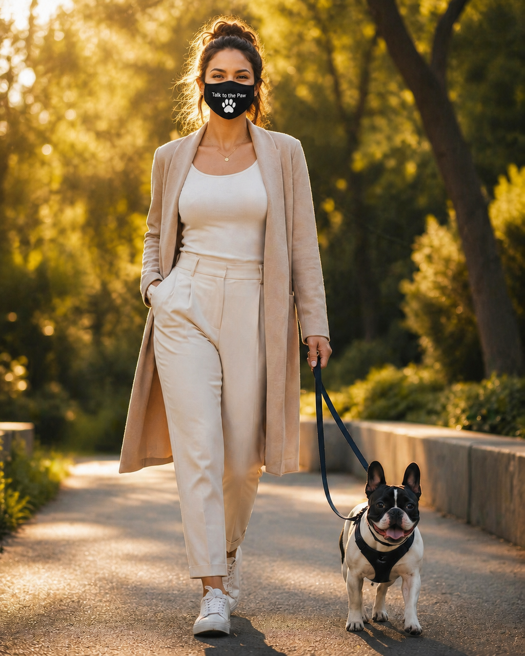Talk to the Paw Adjustable Cotton Face Mask