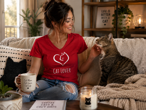 Cat Lover Women’s V-Neck T-Shirt