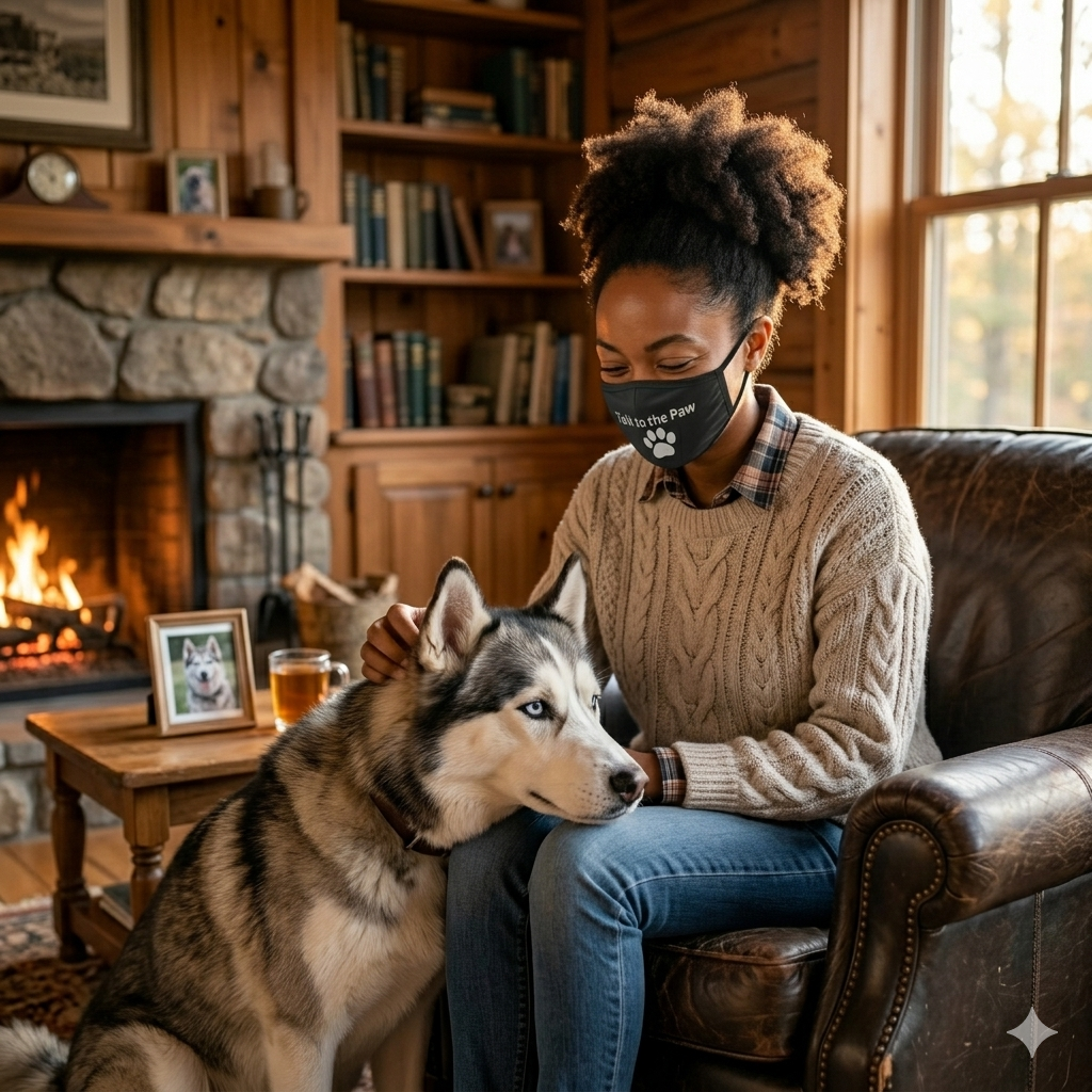 Talk to the Paw Adjustable Cotton Face Mask